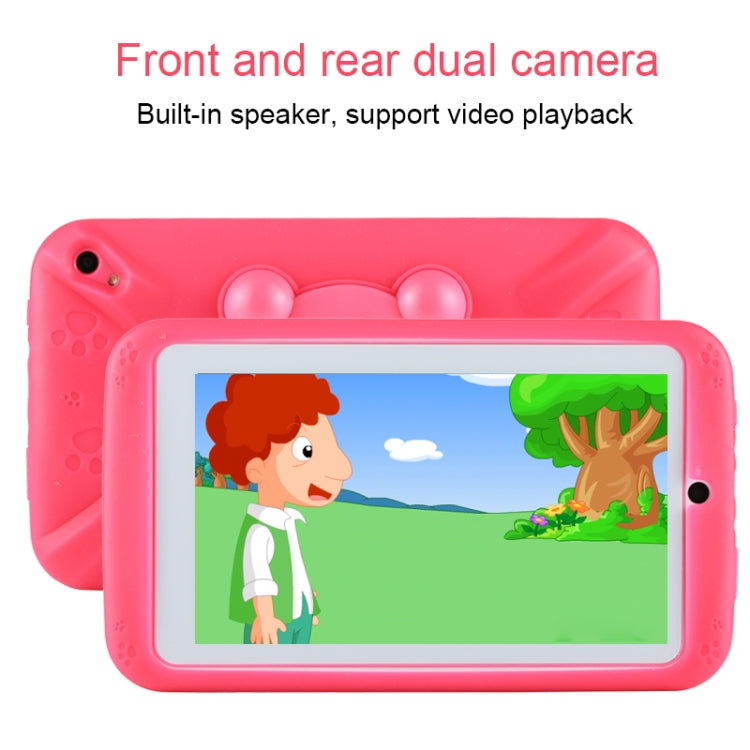 Kids Education Tablet PC, 7.0 inch, 1GB+16GB, Android 4.4 Allwinner A33 Quad Core, WiFi / Bluetooth, with Holder Silicone Case