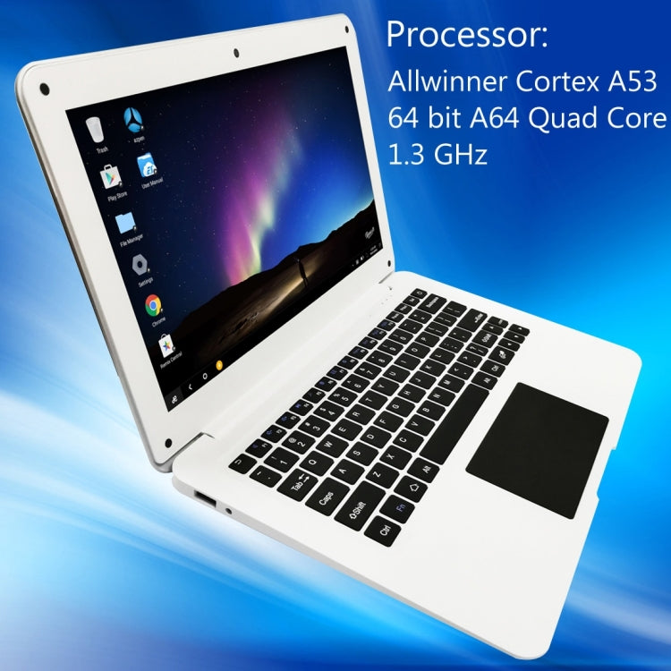 azpen A1160 Laptop, 11.6 inch, 2GB+32GB, Remix 2.0, Allwinner Cortex A53 64 bit A64 Quad Core 1.3GHz, WiFi, HDMI, BT(Silver)