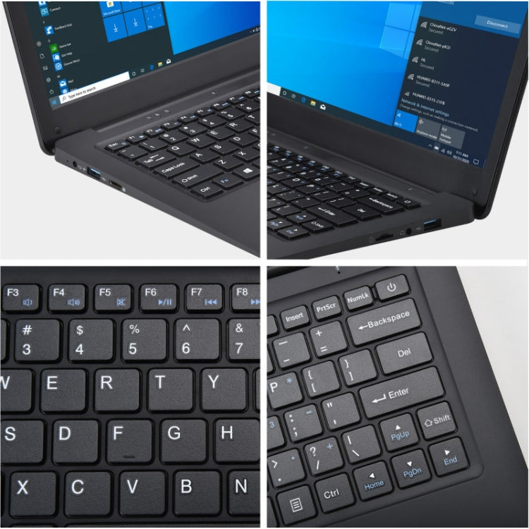 F3 Laptop, 12.5 inch, 4GB+64GB, Windows 10 OS,  Intel Celeron N3350 Dual Core CPU 1.44Ghz-1.92GHz , Support TF Card & Bluetooth & WiFi & HDMI, US Plug
