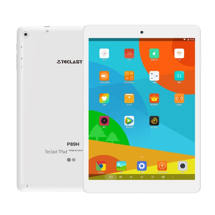 Teclast P89H Tablet PC, 7.85 inch, 1GB+16GB, Android 6.0 MTK8163 Quad Core A53 1.3Ghz, Support GPS & HDMI & TF Card & Bluetooth & Dual Band WiFi(White)