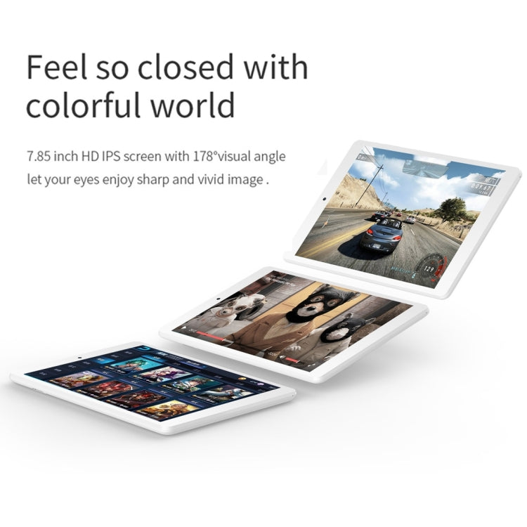 Teclast P89H Tablet PC, 7.85 inch, 1GB+16GB, Android 6.0 MTK8163 Quad Core A53 1.3Ghz, Support GPS & HDMI & TF Card & Bluetooth & Dual Band WiFi(White)