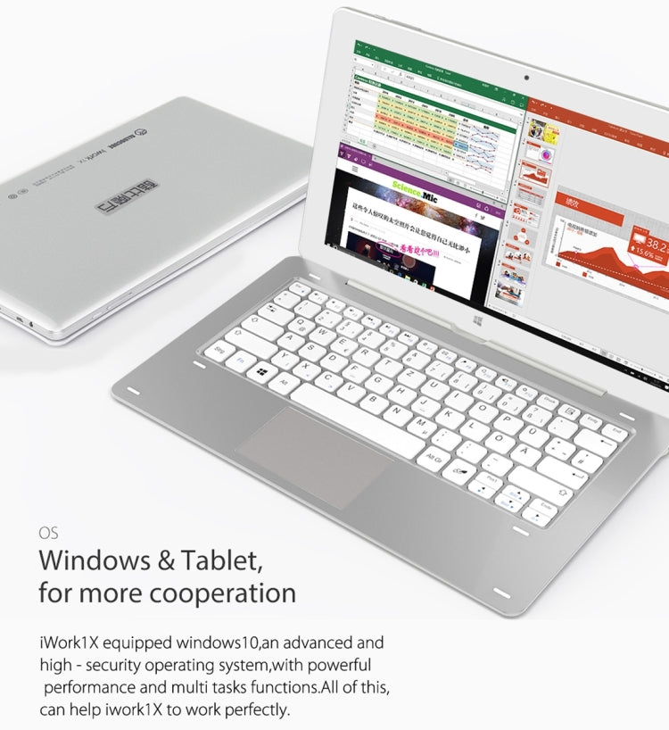 Cube iwork1X, 11.6 inch, 4GB+64GB, Windows 10.0 Intel Atom X5-Z8350 up to 1.92GHz, HDMI, WiFi, BT, without Keyboard