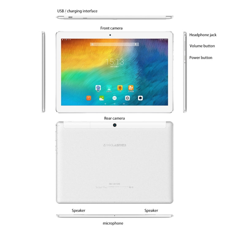 Teclast 98 Octa Core Upgraded Version, 10.1 inch, 2GB+32GB, 4G Phone Call, Android 6.0, MTK6753 Octa Core 1.5GHz, Support Dual Bands WiFi & Bluetooth & GPS & OTG
