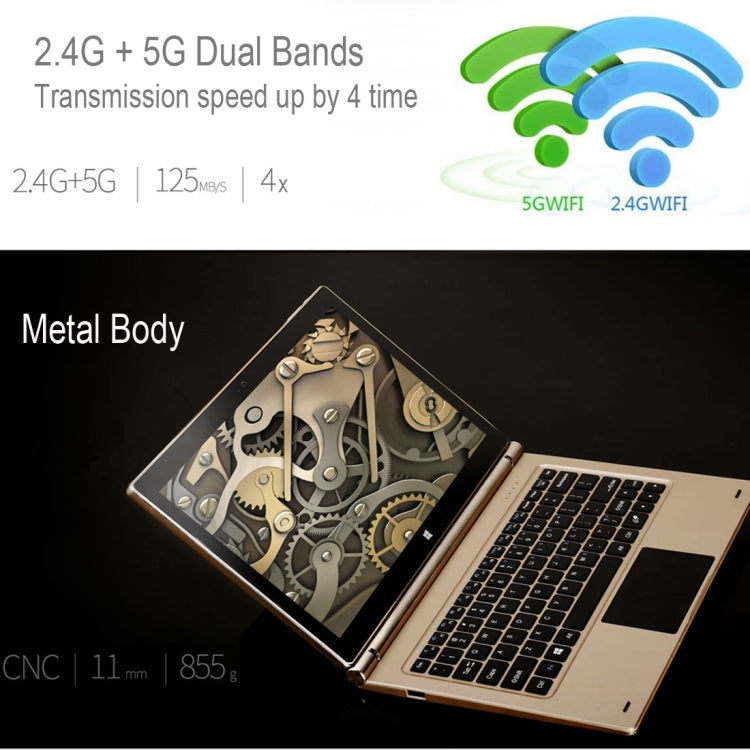 ONDA Xiaoma 11, 11.6 inch, 4GB+64GB, CE / FCC / ROHS / WEEE Certificated, Windows 10 Home Intel Celeron Apollo Lake Quad Core up to 2.2GHz, Support 256GB TF, WiFi, BT, 4K Video Playback, HDMI(Gold)
