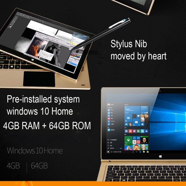 ONDA Xiaoma 11, 11.6 inch, 4GB+64GB, CE / FCC / ROHS / WEEE Certificated, Windows 10 Home Intel Celeron Apollo Lake Quad Core up to 2.2GHz, Support 256GB TF, WiFi, BT, 4K Video Playback, HDMI(Gold)