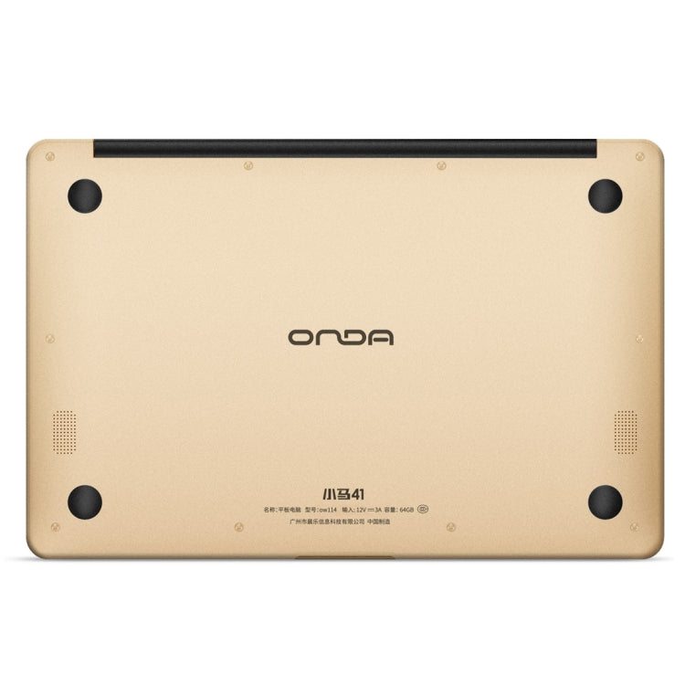 ONDA Xiaoma 41, 14 inch, 4GB+64GB, CE / FCC / ROHS / WEEE Certificated, Windows 10 Home Intel Celeron Apollo Lake Quad Core up to 2.2GHz, Support 256GB TF, WiFi, BT, 4K Video Playback, HDMI(Gold)