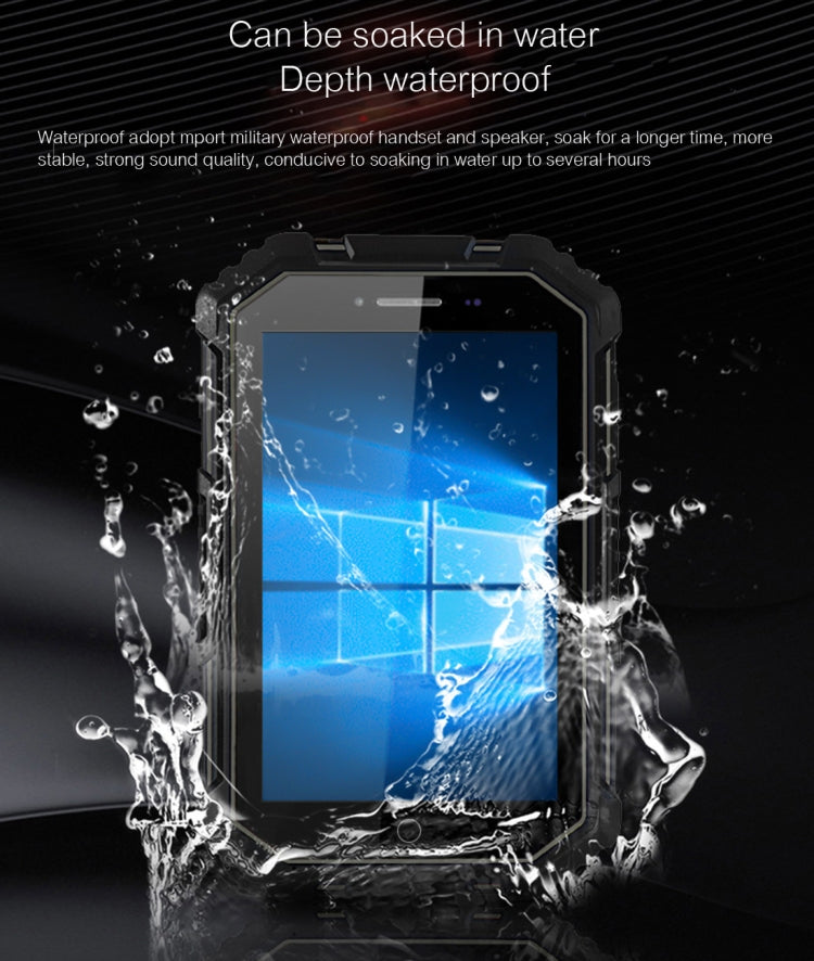 W16 Proofing 4G Phone Call Dual OS Tablet, 2GB+32GB, IP67 Waterproof Shockproof Dustproof, 7.0 inch Windows10 & Android 5.1, Intel Atom Z8350 Cherry Trail T3, WiFi, Bluetooth, GPS(Black)