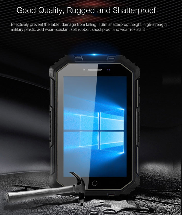 W16 Proofing 4G Phone Call Dual OS Tablet, 2GB+32GB, IP67 Waterproof Shockproof Dustproof, 7.0 inch Windows10 & Android 5.1, Intel Atom Z8350 Cherry Trail T3, WiFi, Bluetooth, GPS(Black)