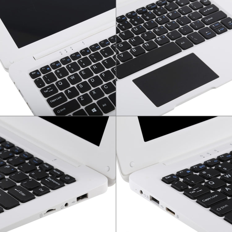 1068 Laptop, 10.1 inch, 2GB+32GB, Windows 10, Intel Atom X5-Z8350 Quad Core up to 1.92GHz, Support USB, TF Card, WiFi, Bluetooth, HDMI(White)