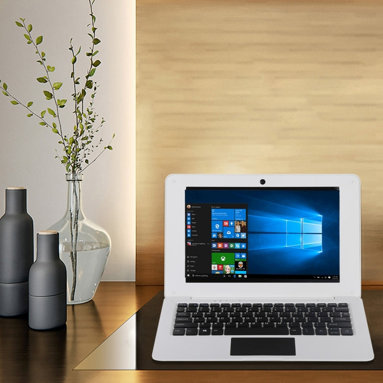 1068 Laptop, 10.1 inch, 2GB+32GB, Windows 10, Intel Atom X5-Z8350 Quad Core up to 1.92GHz, Support USB, TF Card, WiFi, Bluetooth, HDMI(White)