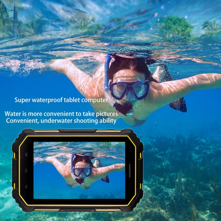 M16 Triple Proofing Tablet PC, 7.0 inch, 2GB+16GB, Not Support Google Play, 4G Phone Call, IP67 Waterproof Shockproof Dustproof, Android 6.0, MTK6735 Quad Core up to 1.5GHz, Dual SIM(Yellow)
