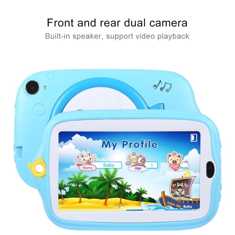 Kids Education Tablet PC, 7.0 inch, 1GB+16GB, Android 4.4 Allwinner A33 Quad Core, WiFi / Bluetooth, with Holder Silicone Case
