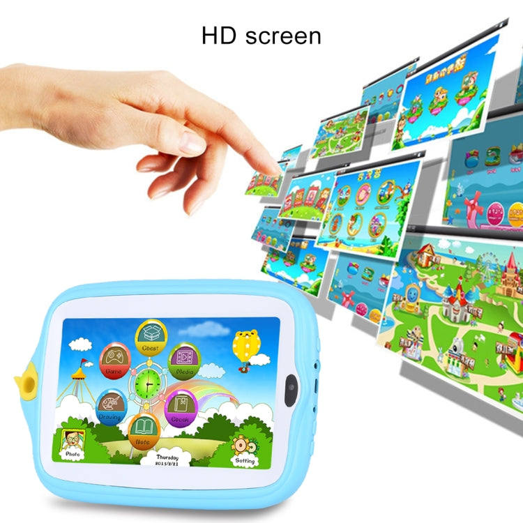 Kids Education Tablet PC, 7.0 inch, 1GB+16GB, Android 4.4 Allwinner A33 Quad Core, WiFi / Bluetooth, with Holder Silicone Case
