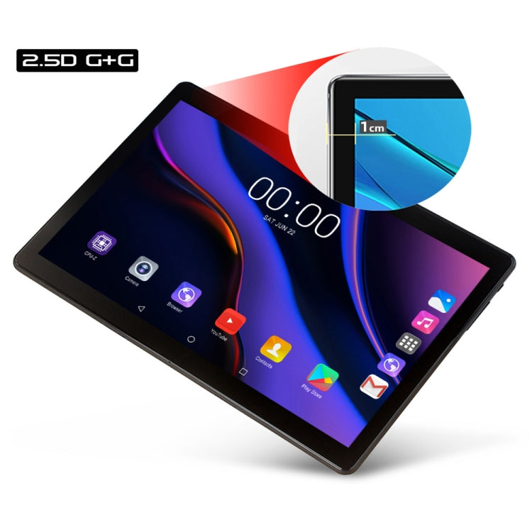 S3 4G Phone Call Tablet PC, 10.1 inch, 2GB+32GB, 2.5D Curved Screen Android 10.0 Unisoc SC9863A Octa-core Cortex A55 1.6GHz, Support Dual SIM / WiFi / Bluetooth / GPS / OTG (Black+Blue)