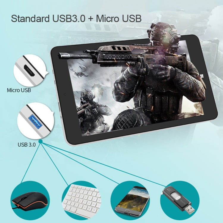 Jumper EZpad mini 4S Tablet PC, 8.3 inch, 2GB+32GB, Windows 10 Intel Cherry Trail Z8350 Quad Core, Support TF Card & Bluetooth & WiFi(Grey)