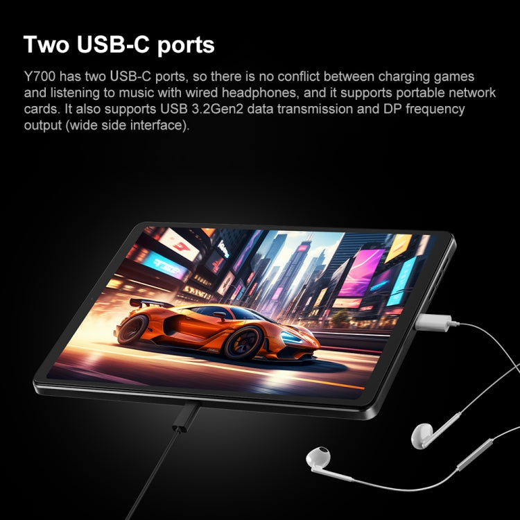 Lenovo LEGION Y700 2025 8.8 inch Anti-glare WiFi Gaming Tablet, 12GB+256GB, Android 14, Qualcomm Snapdragon 8 Gen3 Octa Core  - Black