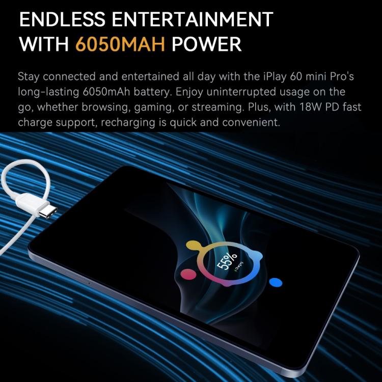 ALLDOCUBE iPlay 60 Mini Pro 4G LTE Tablet, 8GB+256GB, 8.4 inch Android 14 MTK Helio G99 Octa Core  - Dark Gray