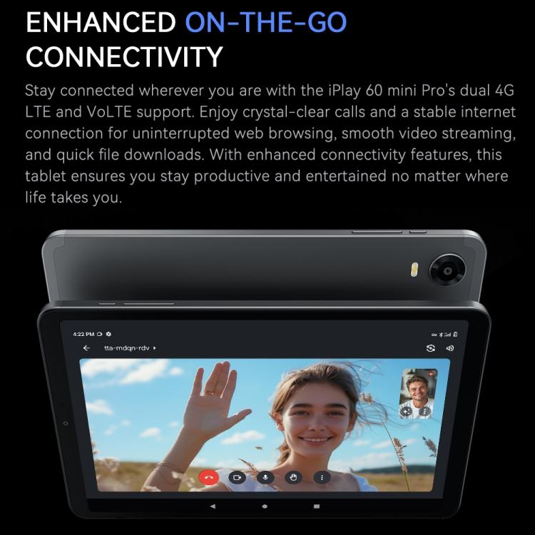 ALLDOCUBE iPlay 60 Mini Pro 4G LTE Tablet, 8GB+256GB, 8.4 inch Android 14 MTK Helio G99 Octa Core  - Dark Gray