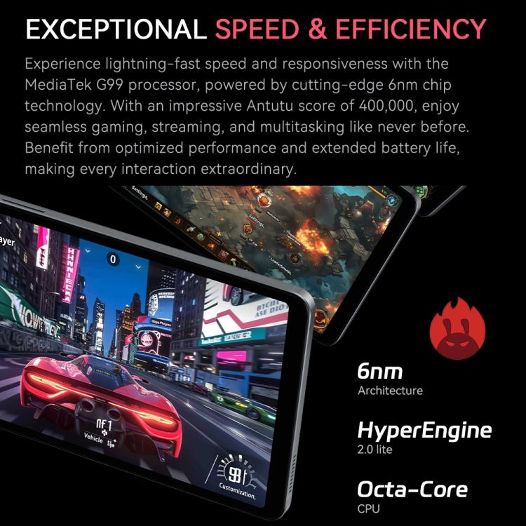 ALLDOCUBE iPlay 60 Mini Pro 4G LTE Tablet, 8GB+256GB, 8.4 inch Android 14 MTK Helio G99 Octa Core  - Dark Gray