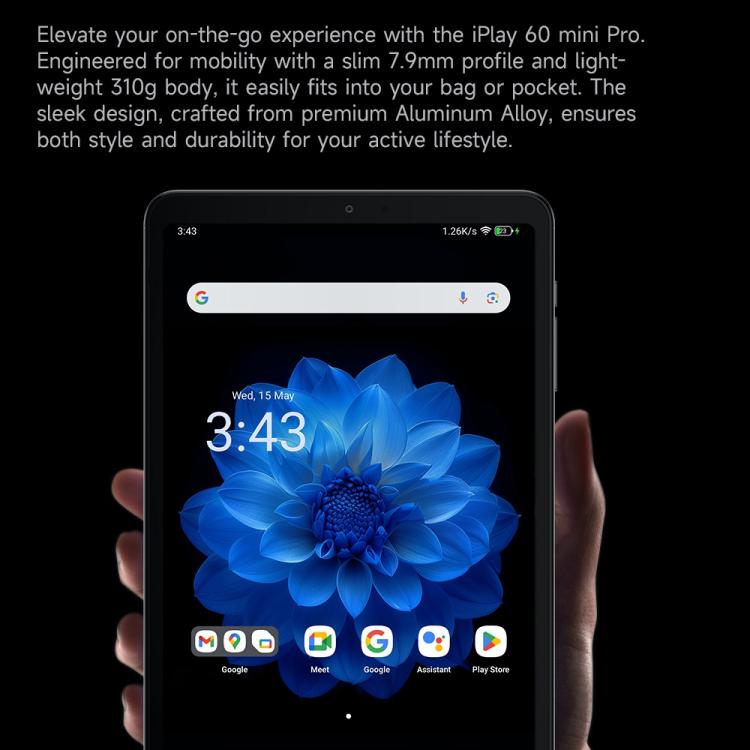 ALLDOCUBE iPlay 60 Mini Pro 4G LTE Tablet, 8GB+256GB, 8.4 inch Android 14 MTK Helio G99 Octa Core  - Dark Gray