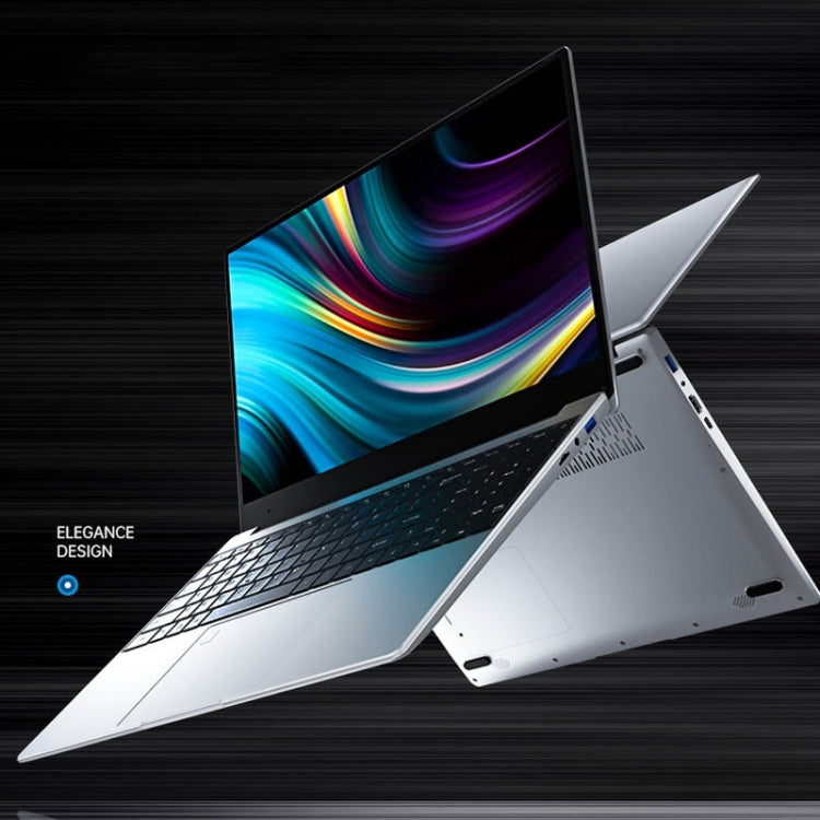 HONGSAMDE HSDQ156 Ultrabook, 15.6 inch, 12GB+512GB, Fingerprint Unlock, Windows 10 Intel Celeron J4115 Quad Core, Support TF Card & HDMI, US Plug(Silver)