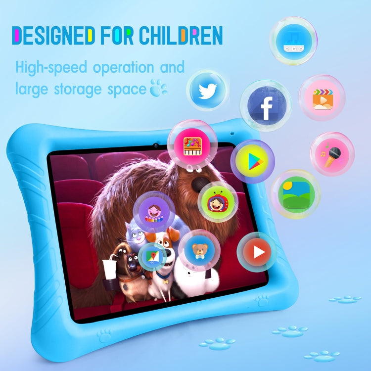 Qunyico Y10 Kids Tablet PC, 10.1 inch, 2GB+32GB, Android 10 Allwinner A100 Quad Core CPU, Support 2.4G WiFi / Bluetooth, Global Version with Google Play, US Plug