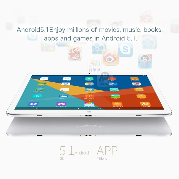 Teclast Tbook 16 Pro Dual OS Tablet, 11.6 inch, 4GB+64GB, Windows 10 Home & Android 5.1, Intel Cherry Trail Z8350 1.84GHz, Support OTG, HDMI