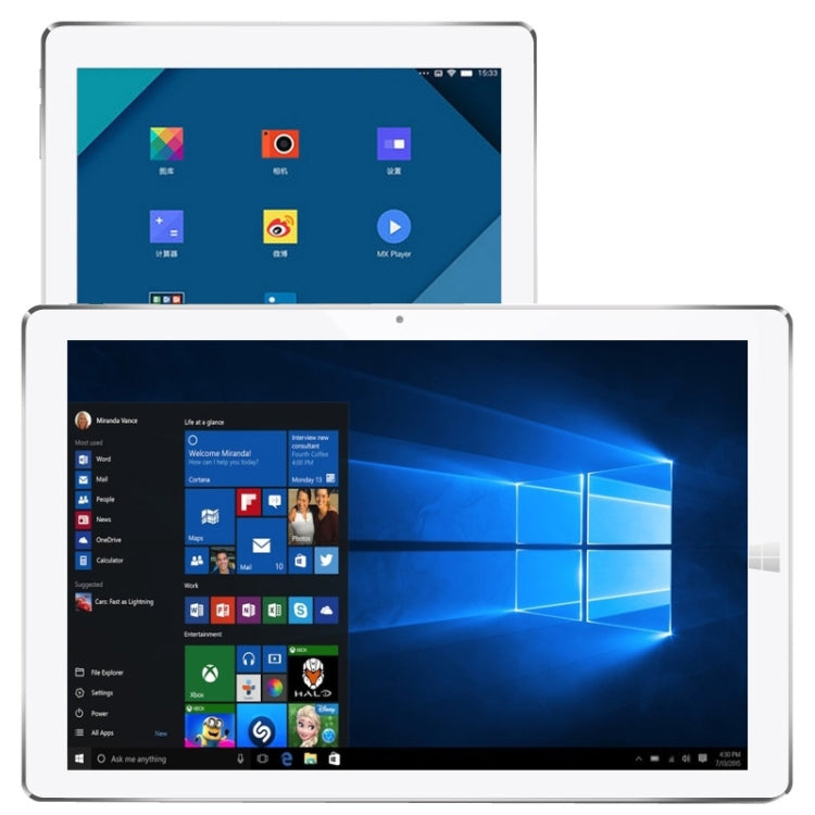 CUBE i12 iwork12 Dual OS, 12.2 inch, 4GB+64GB, Windows 10 & Android 5.1, Intel Cherry Trail X5-Z8300 Quad-core 1.44-1.8GHz(Silver)