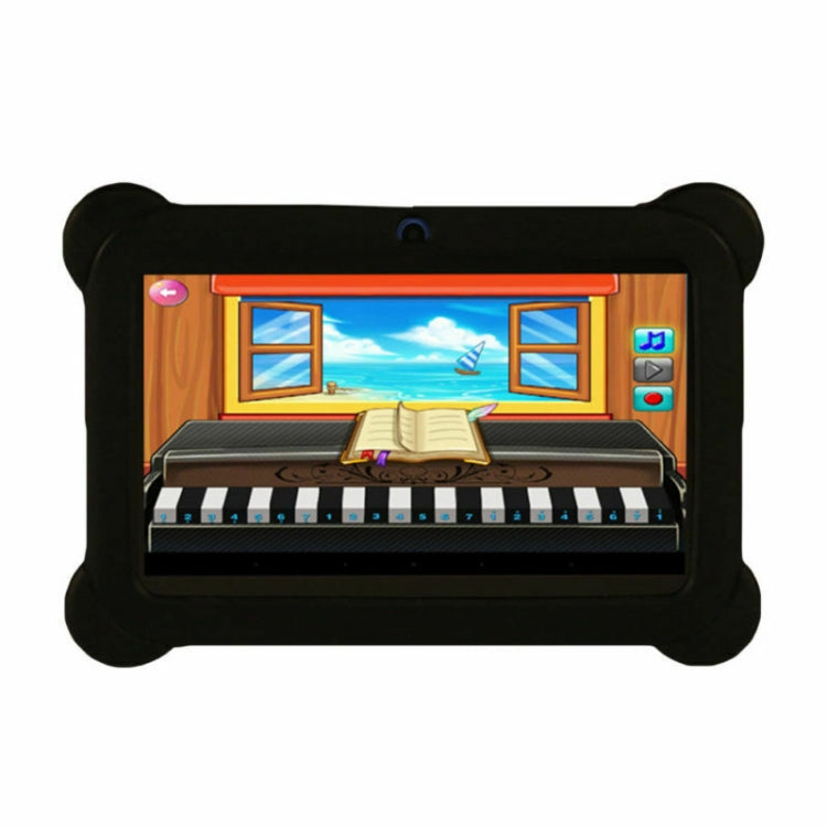Q88 Kids Education Tablet PC, 7.0 inch, 1GB+8GB, Android 4.4 Allwinner A33 Quad Core, WiFi, Bluetooth, OTG, FM, Dual Camera, with Silicone Case (Black)