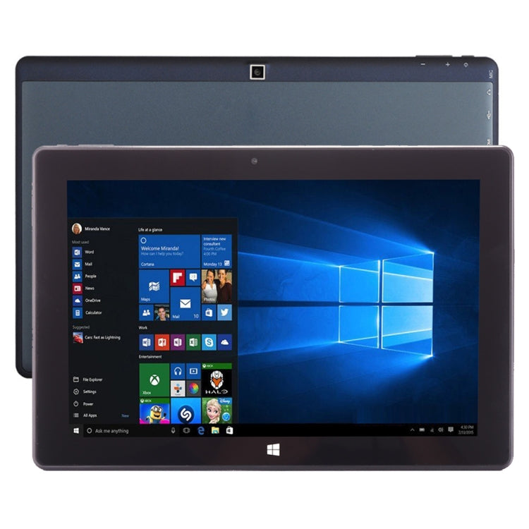 T6 W1718 2 in 1 Tablet PC, 10.1 inch, 4GB+64GB, Windows 10 Intel Gemini Lake Celeron N4000 1.1GHz~2.6GHz,  Support WiFi & BT & HDMI & Type-C, Keyboard Not Included(Black Blue)