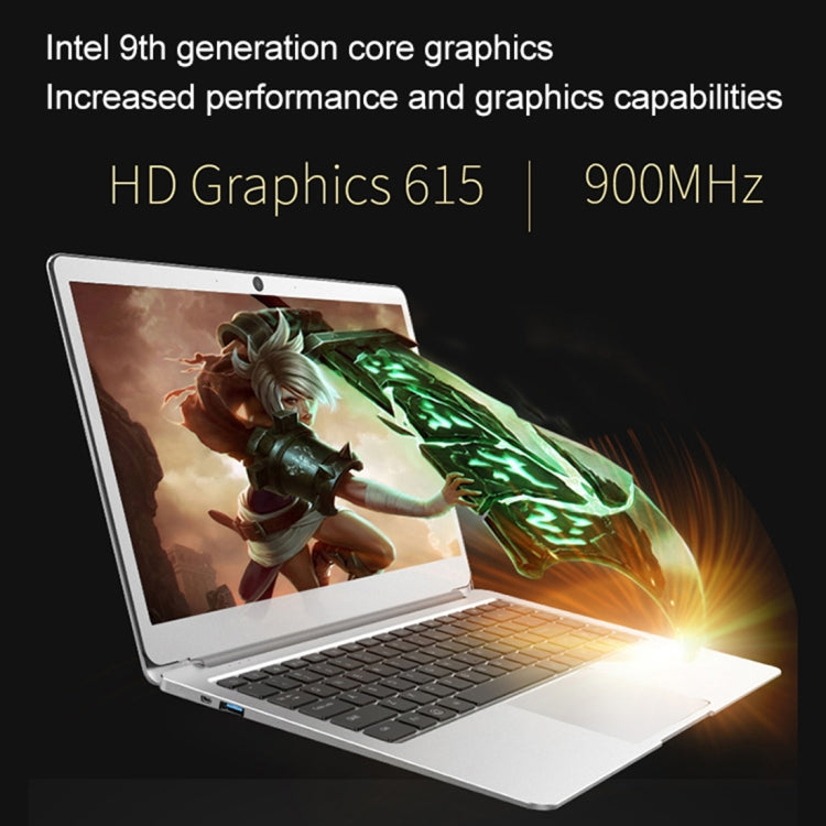 Jumper EZbook 3 Plus Laptop, 14.0 inch, 8GB+128GB, 9600mAh Battery, Windows 10 Intel Kaby Lake 7Y30 Dual Core 1.0GHz-2.6GHz, Support TF Card & WiFi & Micro HDMI & Bluetooth(Aurora Silver)