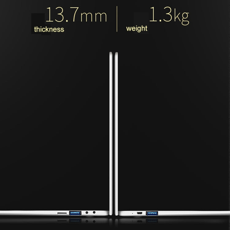 Jumper EZbook 3 Plus Laptop, 14.0 inch, 8GB+128GB, 9600mAh Battery, Windows 10 Intel Kaby Lake 7Y30 Dual Core 1.0GHz-2.6GHz, Support TF Card & WiFi & Micro HDMI & Bluetooth(Aurora Silver)