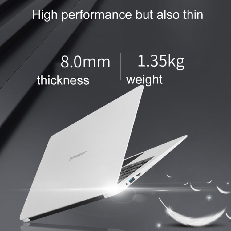 Jumper EZbook 3 SL Laptop, 13.3 inch, 6GB+64GB, 9000mAh Battery, Windows 10 Intel Apollo Lake N3450 Quad Core 1.1GHz-2.2GHz, Support TF Card & WiFi & Mini HDMI & Bluetooth(Aurora Silver)