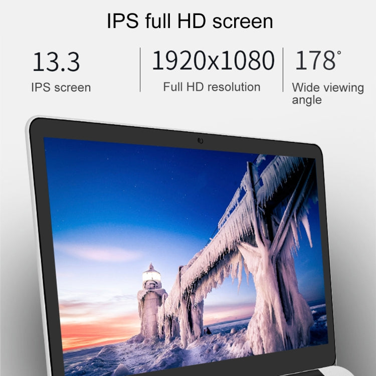 Jumper EZbook 3 SL Laptop, 13.3 inch, 6GB+64GB, 9000mAh Battery, Windows 10 Intel Apollo Lake N3450 Quad Core 1.1GHz-2.2GHz, Support TF Card & WiFi & Mini HDMI & Bluetooth(Aurora Silver)