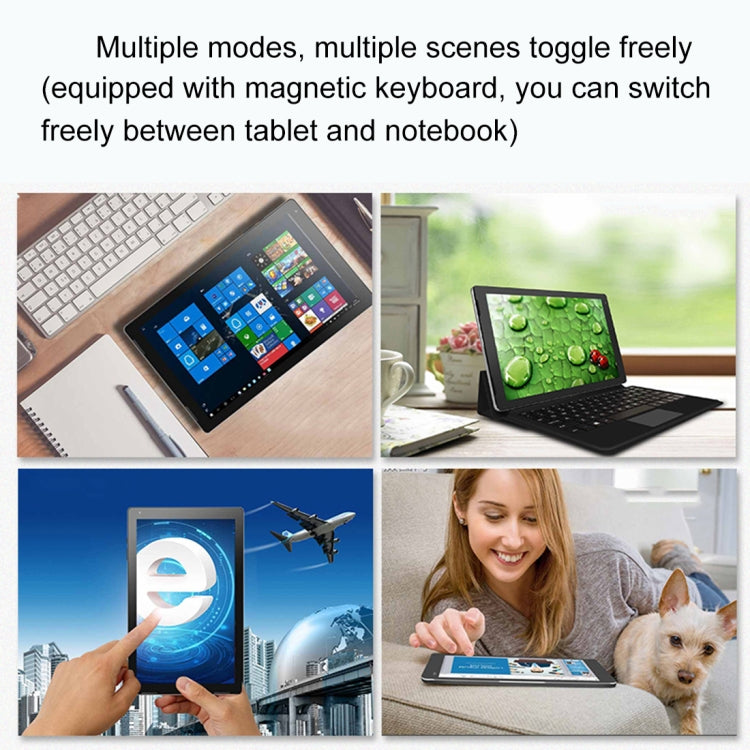 Jumper EZpad 7 Tablet PC, 10.1 inch, 4GB+32GB, Windows 10 Intel Cherry Trail X5 Z8350 Quad Core 1.44GHz-1.92GHz, Support TF Card & Bluetooth & WiFi & Micro HDMI, Not Included Keyboard(Black+Iron Gray)
