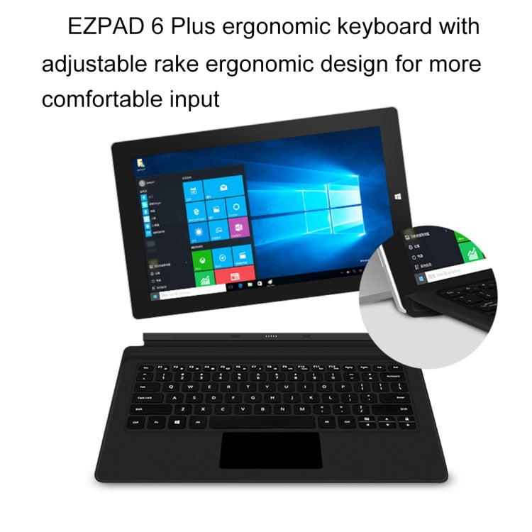 Jumper EZpad 6 Plus Tablet PC, 11.6 inch, 6GB+128GB, Windows 10 Intel Apollo Lake N3450 Quad Core 1.1GHz-2.2GHz, Support Bluetooth & WiFi & Micro HDMI, Not Included Keyboard(Black+Aurora Silver)