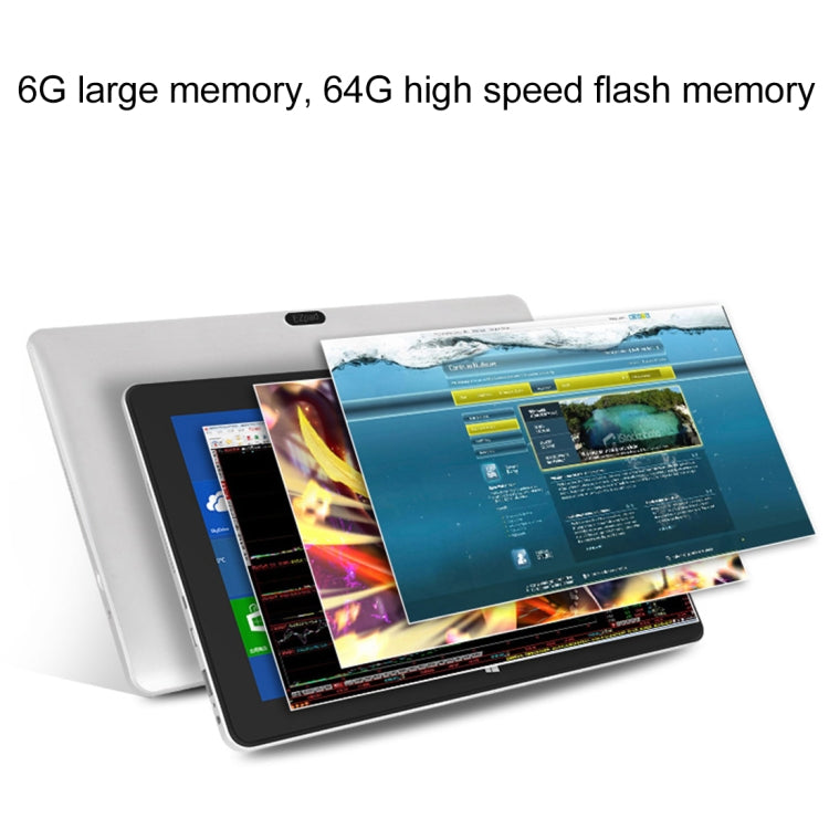 Jumper EZpad 6 Pro Tablet PC, 11.6 inch, 6GB+64GB, Windows 10 Intel Apollo Lake N3450 Quad Core or Intel Atom E3950 Quad Core 1.1GHz-2.2GHz, Support TF Card & Bluetooth & WiFi & Micro HDMI, Not Included Keyboard, Random CPU Delivery (Aurora Silver)