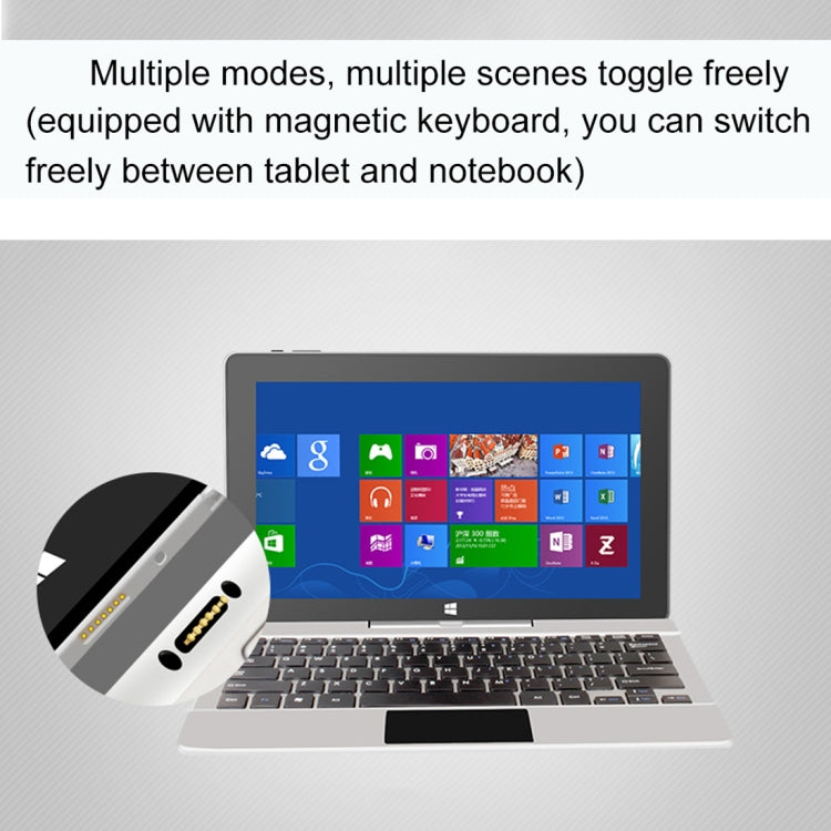 Jumper EZpad 6 Pro Tablet PC, 11.6 inch, 6GB+64GB, Windows 10 Intel Apollo Lake N3450 Quad Core or Intel Atom E3950 Quad Core 1.1GHz-2.2GHz, Support TF Card & Bluetooth & WiFi & Micro HDMI, Not Included Keyboard, Random CPU Delivery (Aurora Silver)