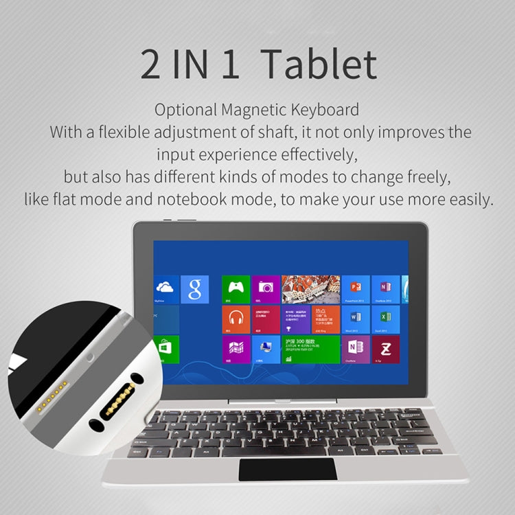 Jumper EZpad 6s Pro Tablet PC, 11.6 inch, 6GB+128GB, Windows 10 Intel Atom E3950 Quad Core 1.1GHz-2.2GHz, Support TF Card & Bluetooth & WiFi & Mini HDMI, Not Included Keyboard (Aurora Silver)
