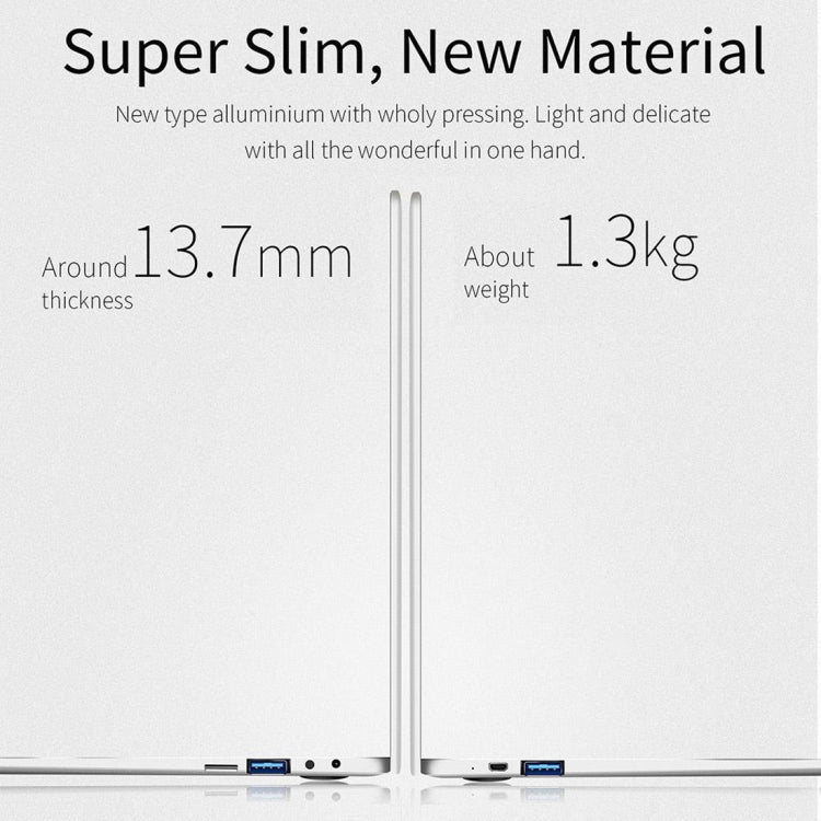 Jumper EZbook 3L Pro Laptop, 14.0 inch, 6GB+128GB, 9600mAh Battery, Windows 10 Intel Apollo Lake N3450 Quad Core 1.1GHz-2.2GHz, Support TF Card & Dual Band WiFi & HDMI(Silver)