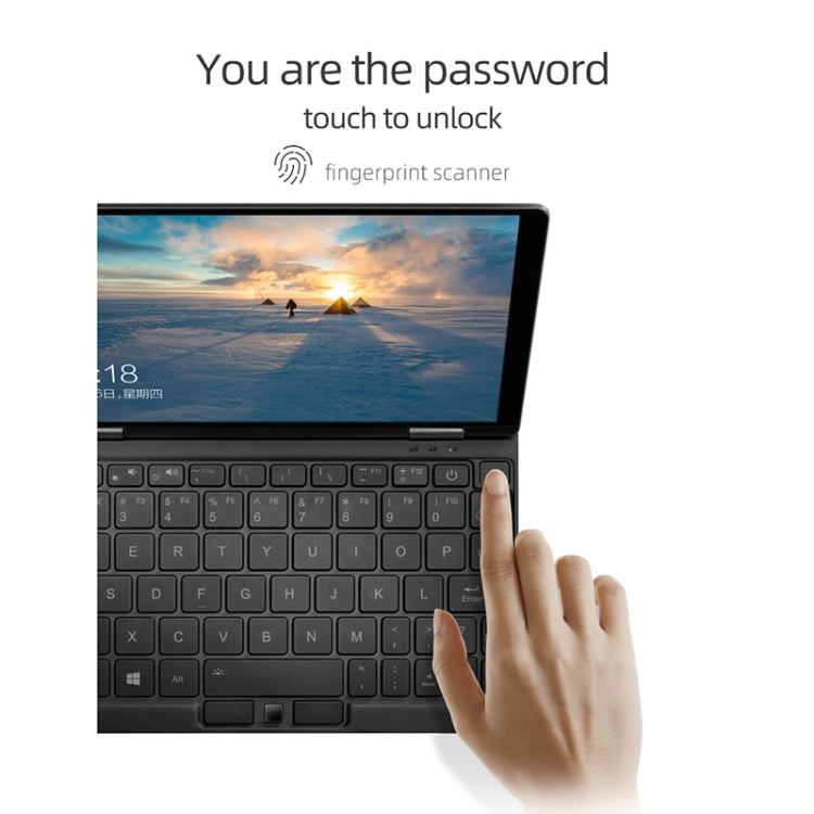 ONE-NETBOOK OneMix 3s Laptop, 8.4 inch, 8GB+256GB, Windows 10 Home, Intel CoRE M3-8100Y, Support Dual Band WiFi & Bluetooth & Fingerprint Unlock(Black)
