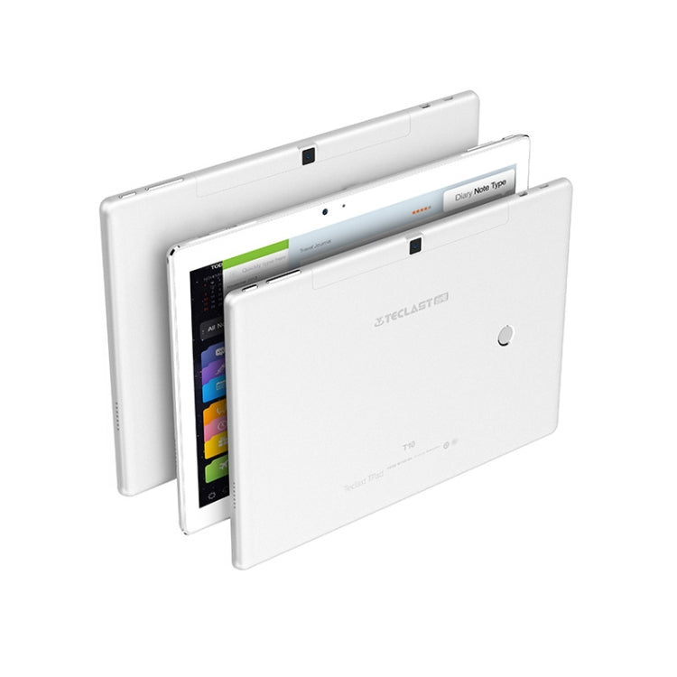 Teclast T10 Tablet, 4GB+64GB, Fingerprint Identification, 8100mAh Battery, 10.1 inch Android 7.0 MTK8176 Hexa Core 1.7GHz, Support OTG & GPS & Bluetooth & Dual Band WiFi, US Plug(Silver)