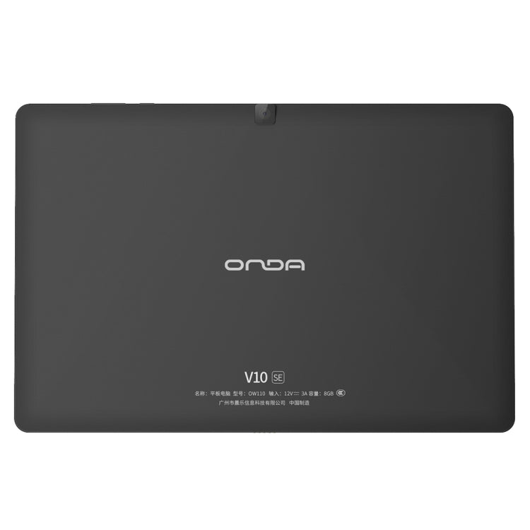 ONDA V10 SE, 10.1 inch, 1GB+16GB, Android 5.1, MediaTek MTK8163 Quad Core, Support TF, Dual Band WiFi, BT, OTG  (US Plug)(Black)