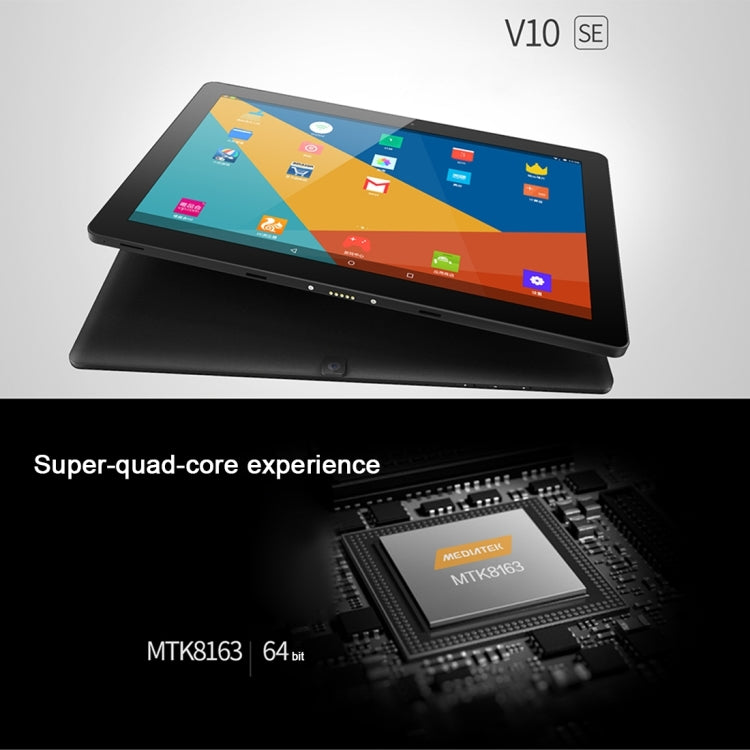 ONDA V10 SE, 10.1 inch, 1GB+16GB, Android 5.1, MediaTek MTK8163 Quad Core, Support TF, Dual Band WiFi, BT, OTG  (US Plug)(Black)