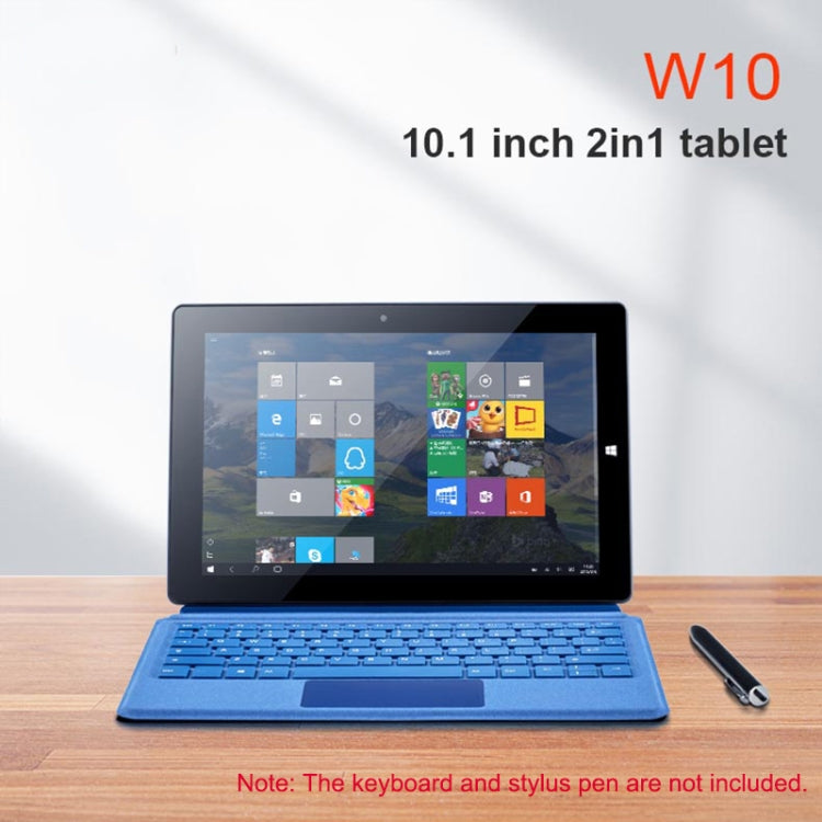 W10 2 in 1 Tablet PC, 10.1 inch, 6GB+64GB, Windows 10 System, Intel Gemini Lake N4120 Quad Core up to 2.6GHz, without Keyboard & Stylus Pen, Support Dual Band WiFi & Bluetooth & TF Card & HDMI, US Plug