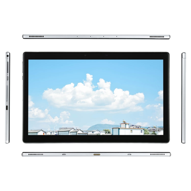 HSD116 4G Phone Call Tablet PC, 11.6 inch, 4GB+32GB, Android 9.0 MT6762 Octa Core up to 2.0GHz, with Keyboard Leather Case, Support Bluetooth & WiFi & GPS & OTG & Dual SIM (Silver+Blue)