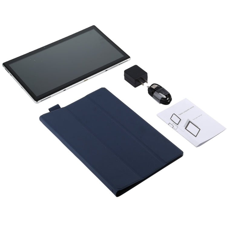 HSD116 4G Phone Call Tablet PC, 11.6 inch, 4GB+32GB, Android 9.0 MT6762 Octa Core up to 2.0GHz, with Keyboard Leather Case, Support Bluetooth & WiFi & GPS & OTG & Dual SIM (Silver+Blue)