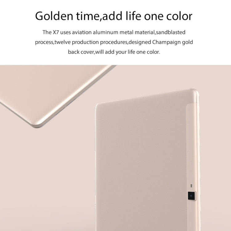 Cube Free Young X7 T10 Plus 4G Call Tablet, 3GB+32GB, 10.1 inch, Android 6.0 MTK MT8783V-CT Octa Core 1.5GHz, Support OTG & GPS & FM & Bluetooth & WiFi (White + Gold)