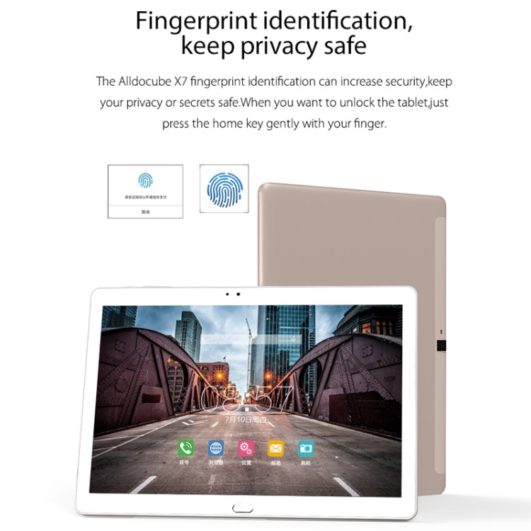 Cube Free Young X7 T10 Plus 4G Call Tablet, 3GB+32GB, 10.1 inch, Android 6.0 MTK MT8783V-CT Octa Core 1.5GHz, Support OTG & GPS & FM & Bluetooth & WiFi (White + Gold)