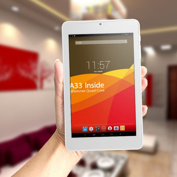 Y18 Tablet PC, 7 inch, 512MB+8GB, Android 4.4 AllWinner A33 Quad Core 1.3GHz, Support OTG & GPS & FM & Bluetooth & WiFi